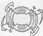 HASBRO BEYBLADE GUARDIAN DRIGER B101 - Mise en GARDE: ne te sers pas des toupies ou des arènes beyblade sur une table ou toute autre surface surélevée. - 4