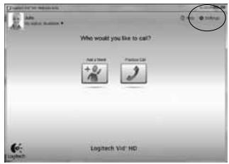 LOGITECH C910 - Acessar configurações da conta e,iniciar aplicativos - 1