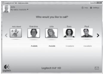 LOGITECH C910 - Your webcam comes with Logitech Vid™ HD - 1
