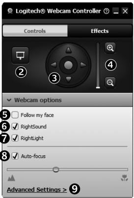 LOGITECH C910 - For Windows only: Fine tuning your webcam during a video call - 1