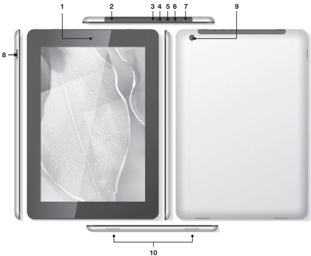 ESSENTIELB SMART'TAB 9001 - Description de la tablette - 1