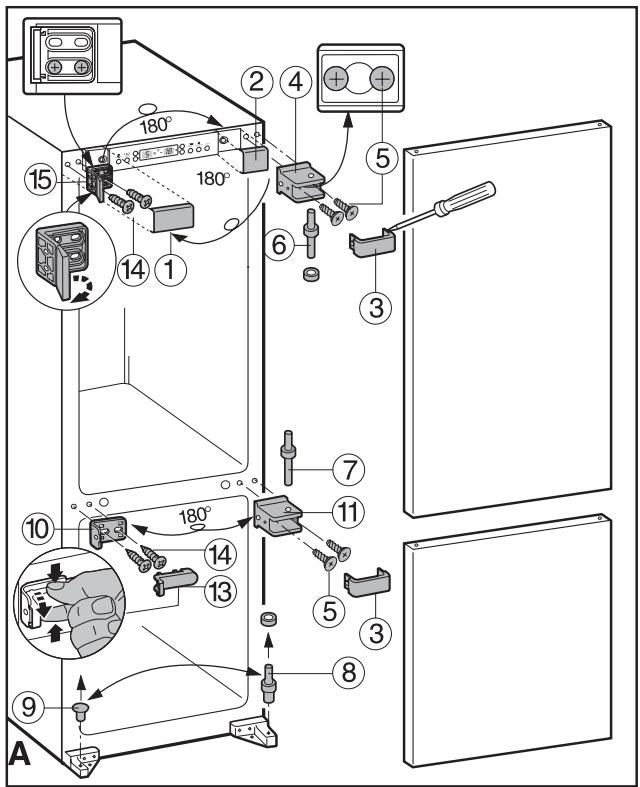 LIEBHERR KIKB 3146 - d = wandddikte van ombouwmeubel +3mm - 1
