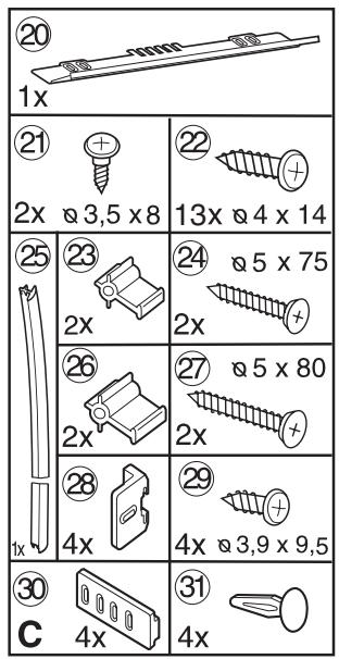 LIEBHERR SBS 53I3 - d = wandddikte van ombouwmeubel +3mm - 5