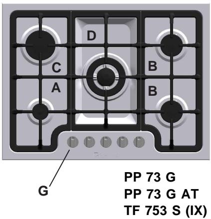 SCHOLTES PPF 73 G - Merkmale der Brenner und Dusen - 1