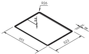 SCHOLTES PP 73 G SF - Installatie van semi-inbouw kookplaten (MEERVOUDIG PP..SF) - 3