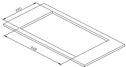 SCHOLTES PP 93 G SF - Fitting the hob to the cabinet - 2