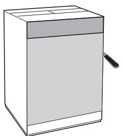 SCHOLTES SMLE 129 - Application du panneau d'habillage en bois sur la porte et montage du machine à laver à l'intérieur des éléments: - 1
