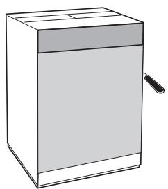 SCHOLTES SMLE 129 - Applicazione del pannello in legno alla porta e insertimento della macchina nei mobili: - 1