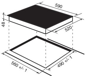 SCHOLTES TIS 744 DD L - Einbau - 1