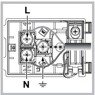 SCHOLTES FNG 56 S - Fitting the power supply cable - 2
