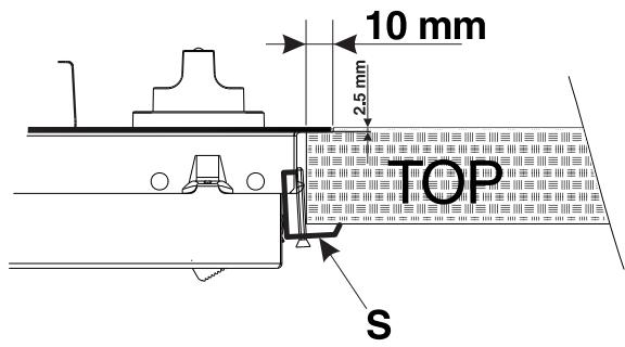 SCHOLTES PPF 20DC 120 - Securing the appliance to the cabinet - 2
