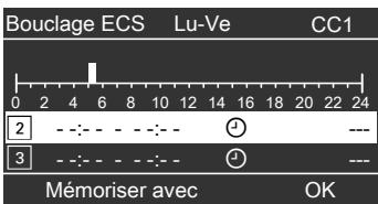 VIESSMANN VITOLADENS - Effacer une plage horaire pour la pompe de bouclage ECS - 1