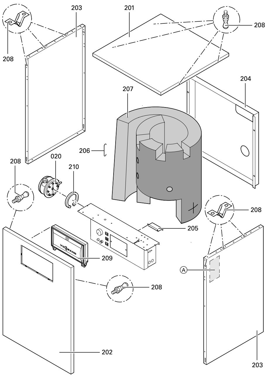 VIESSMANN VITOGAS 100 - Listedespiecesdetachedesuite) - 1