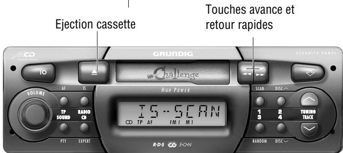 GRUNDIG CHALLENGE 400 A AUTORÁDIO RDS C/CASS - Annuler la fonction - 1