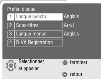 GRUNDIG LIVANCE GDP 2400 /1 - Sélections de la langue - 1