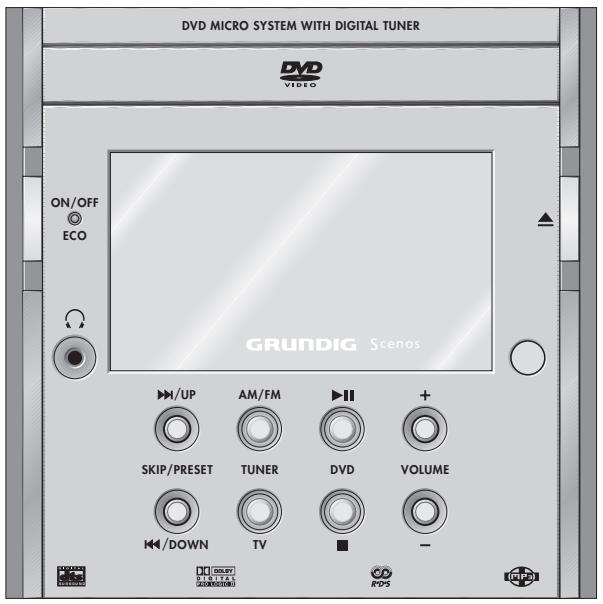 GRUNDIG SCENOS - ▶/UP SKIP/PRESET ◀/DOWN - 1