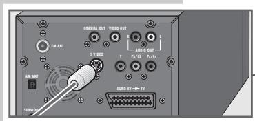 GRUNDIG SCENOS - Raccordement par câble EURO-AV (péritel) - 1