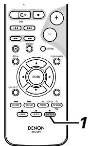 DENON DHT-500S - Sélectionner une langue de sous-titrage - 1