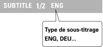 DENON DHT-500S - Sélectionner une langue de sous-titrage - 2