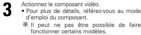 DENON DHT-500S - Fonctionnement du lecteur video/télévision après avoir stocké leurs signaux de télécommande dans la mémoire préréglée - 4