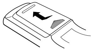 DENON AVR-1403 - Insertion des piles - 1
