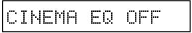 DENON AVR-1403 - Utiliser les touches (gauche) et (droit) pour régler CINEMA EQ. - 1