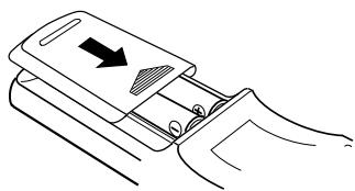 DENON AVR-1403 - Insertion des piles - 3