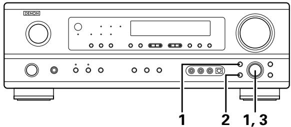 DENON AVR-684 - Turn the SELECT knob to select the surround mode. - 2