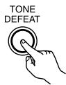 DENON AVR-684 - If you do not want the bass and treble to be adjusted, turn on the tone defeat mode. - 1