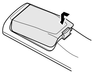 DENON AVR-684 - Inserting the batteries - 3