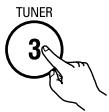 DENON AVR-684 - Set the input source to "TUNER". - 2