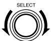 DENON AVR-684 - With the name of the volume to be adjusted selected, turn the SELECT knob to adjust the level. - 1