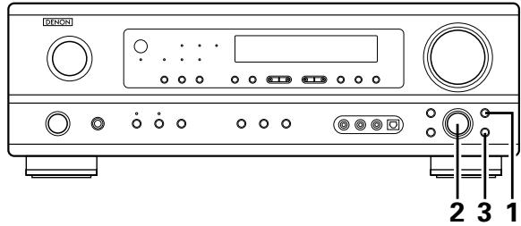 DENON AVR-684 - With the name of the volume to be adjusted selected, turn the SELECT knob to adjust the level. - 2
