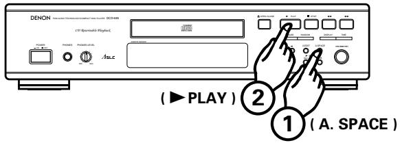 DENON DCD-485 - Upprepad avspelning av ett onskat intervall A-B upprepning - 5