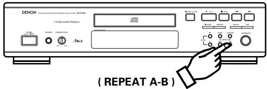DENON DCD-485 - Upprepad avspelning av ett onskat intervall A-B upprepning - 1