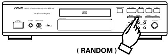 DENON DCD-485 - Playing Tracks in Random Order Random Playback - 1