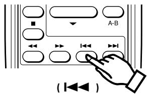 DENON DCD-485 - Para retroceder al principio de la pista que está siendo - 2