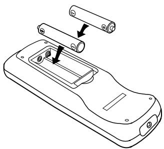 DENON DCD-485 - Insertion de piles sèches - 2