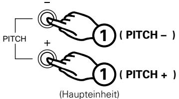 DENON DCD-485 - Wiedergabe-Geschwindigkeit umstellen (nur DCD-685) Tonhohen-Regler - 1