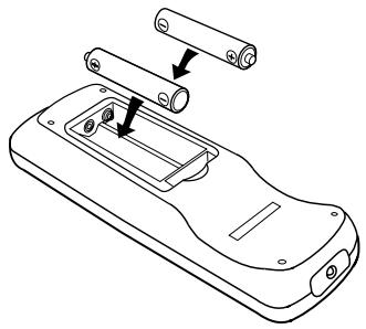 DENON DCD-485 - Colocacao das pilhas segas - 2