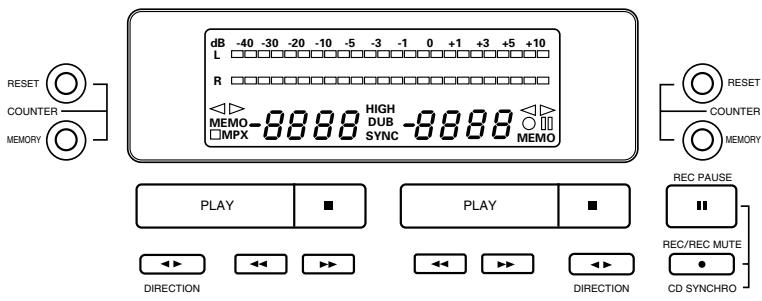 DENON DRW-695 - BANDZÄHLWERK UND SPEICHERSTOPP - 1