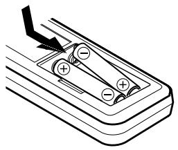 DENON PMA-495R - Einlagen der Trockenbatterien - 2
