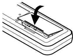 DENON PMA-495R - Inleggen van de droge cel batterijen - 3