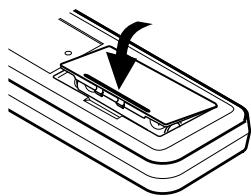 DENON PMA-495R - Ilåggning av batterierna - 3
