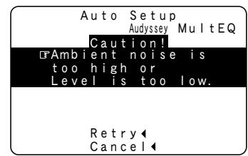 DENON AVR-2309 - Message d'erreur - 2