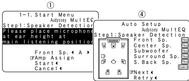 DENON AVR-2309 - Step 1 : Speaker Detection - 1