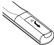 DENON CONCEPT CX3 - Insertion des piles - 1