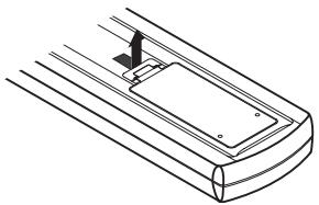 DENON D-F103HR - Insertion des piles - 1