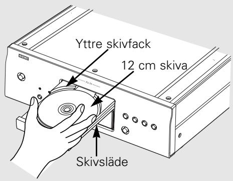 DENON DCD-2000AE - Hur man öppnar och stänger skivsläden och lagger i en skiva - 1