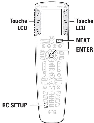 DENON RC-7000 - Utilisation de la fonction de recherche de code - 1